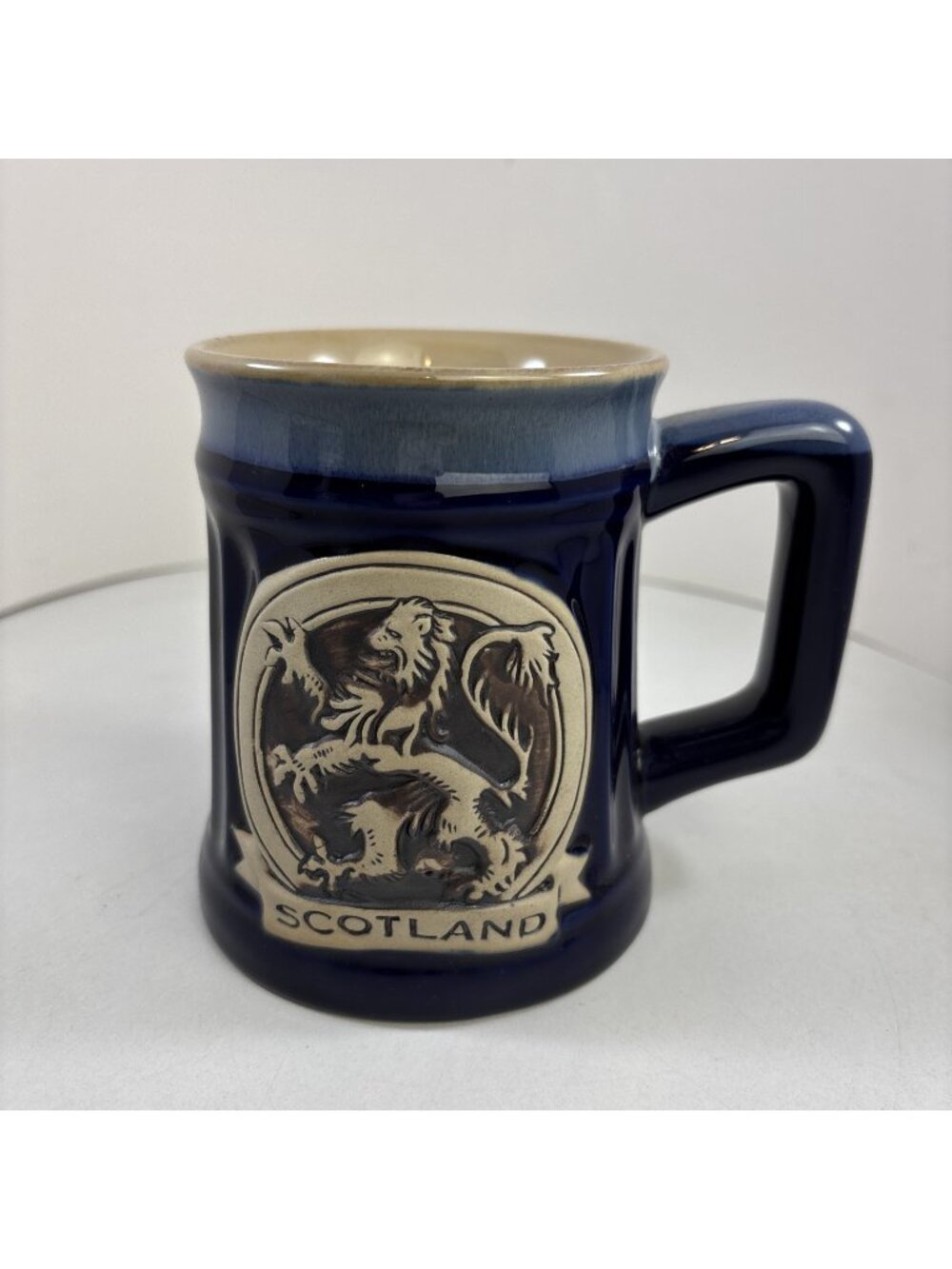 Glen Appin Stoneware Mug 16.9 oz 500 ml | Lion Rampant - Blue